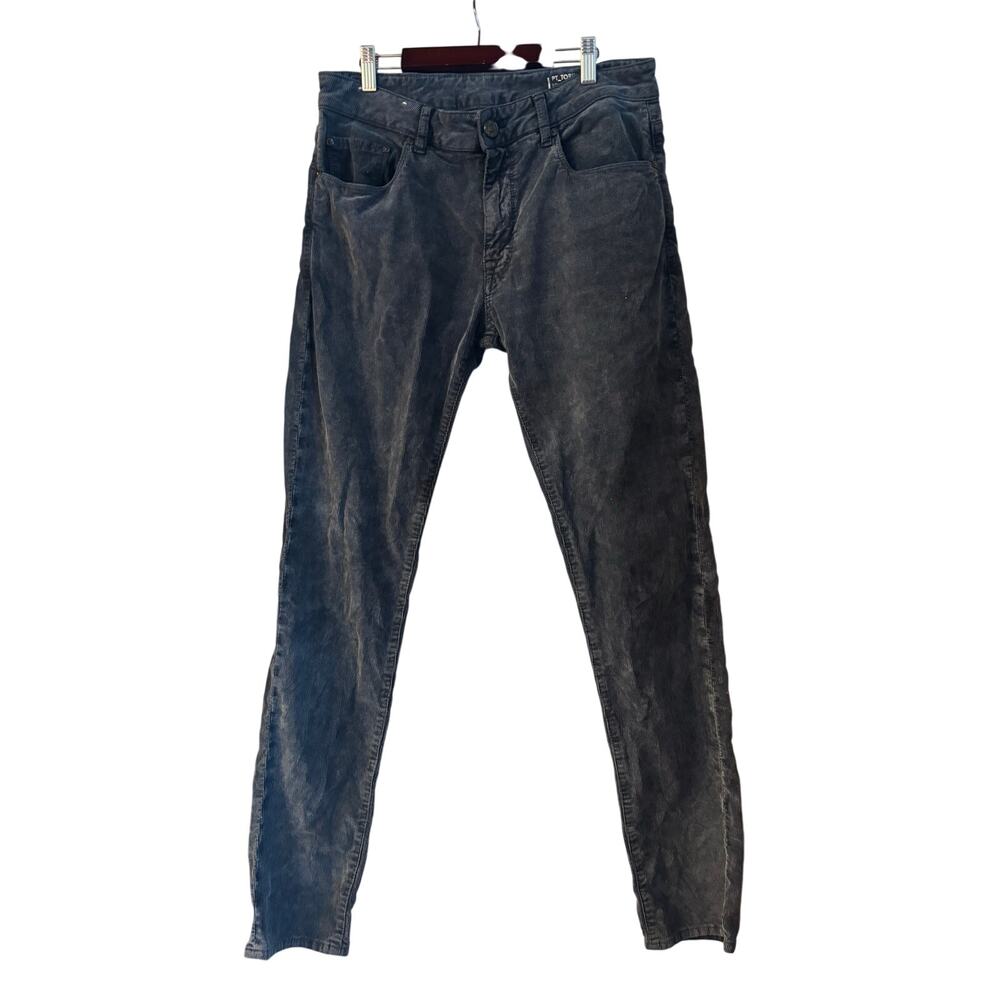 PT Torino Men’s Stretch Corduroy Jazz 5 Pockets Pant Gray Size 32 x 32 Slim
